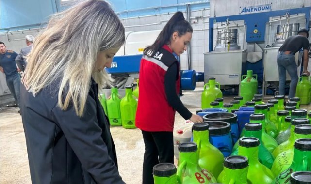 Manisa'da Zeytinyağı Üretim Tesislerine Denetim