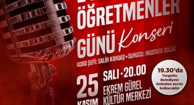 Turgutlu’da 24 Kasım Öğretmenler Günü konseri düzenlenecek