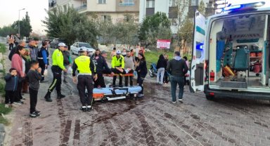 Turgutlu’da zeytinyağı dökülen yolda motosiklet kaydı: 1 yaralı