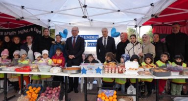 Turgutlu’da Yerli Malı Haftası kermesi SMA hastası Feyyaz Alperen’e destek oldu