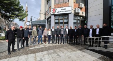 BAŞKAN ŞİMŞEK’TEN MANİSA GAZETECİLER CEMİYETİNE ZİYARET