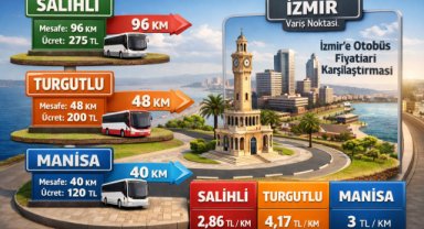 İzmir’e otobüs ücretleri dikkat çekiyor: Mesafeye göre fiyatlar tartışma konusu