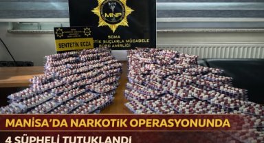 MANİSA’DA NARKOTİK OPERASYONUNDA 4 ŞÜPHELİ TUTUKLANDI