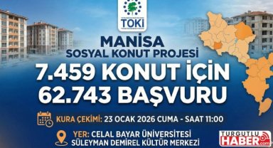 Manisa'da yapılacak 7.459 Sosyal Konut Projesine 62.743 Başvuru Yapıldı