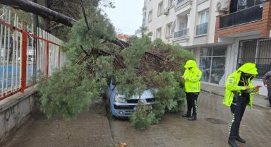 Şiddetli Rüzgar Turgutlu'da Hayatı Olumsuz Etkiledi