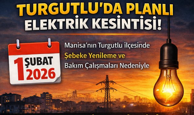 Turgutlu'da 1 Şubat'ta planlı elektrik kesintisi uygulanacak