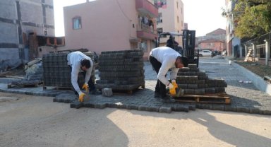 Turgutlu’da 15 kırsal mahallede 18 bin metrekare parke döşendi