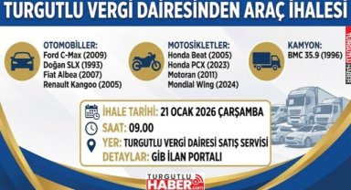 Turgutlu’da araçlar ihale yoluyla satışa sunulacak