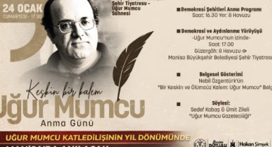 UĞUR MUMCU KATLEDİLİŞİNİN YIL DÖNÜMÜNDE MANİSA’DA ANILACAK