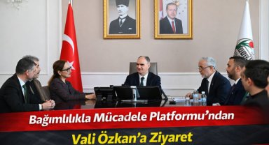 Bağımlılıkla Mücadele Platformu’ndan Vali Özkan’a Ziyaret