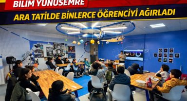 BİLİM YUNUSEMRE ARA TATİLDE BİNLERCE ÖĞRENCİYİ AĞIRLADI