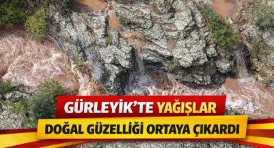 GÜRLEYİK’TE YAĞIŞLAR DOĞAL GÜZELLİĞİ ORTAYA ÇIKARDI