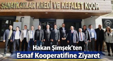 Hakan Şimşek’ten Esnaf Kooperatifine Ziyaret