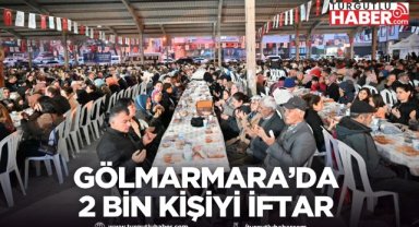 Manisa Büyükşehir Belediyesi Gölmarmara’da 2 bin kişiyi iftar sofrasında buluşturdu