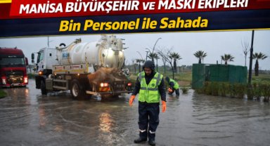 Manisa Büyükşehir ve MASKİ Ekipleri Bin Personel ile Sahada