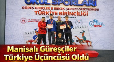 Manisalı güreşçiler Türkiye üçüncüsü oldu
