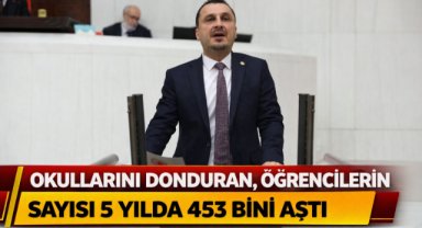 OKULLARINI DONDURAN, ÖĞRENCİLERİN SAYISI 5 YILDA 453 BİNİ AŞTI