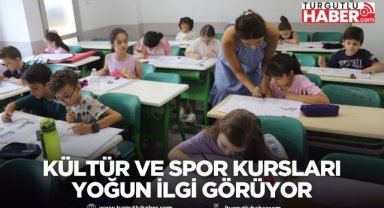 Turgutlu Belediyesinin kültür ve spor kursları yoğun ilgi görüyor