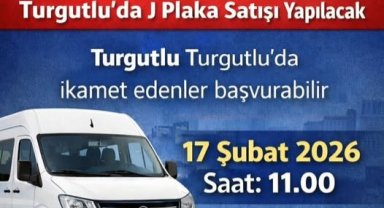 Turgutlu’da J Plaka Satışı Yapılacak