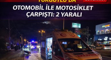Turgutlu’da otomobil ile motosiklet çarpıştı: 1’i ağır 2 yaralı