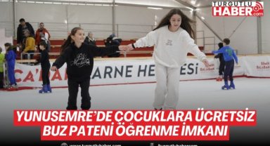 Yunusemre Belediyesi çocuklara ücretsiz buz pateni öğrenme imkanı sunacak