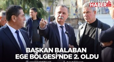 BAŞKAN BALABAN EGE BÖLGESİ’NDE 2. OLDU