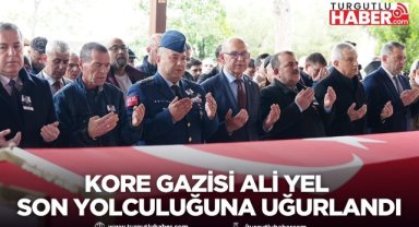 Kore Gazisi Ali Yel Turgutlu’da Son Yolculuğuna Uğurlandı