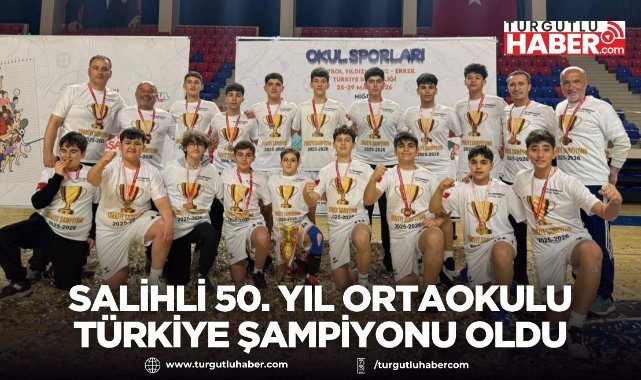 Salihli 50. Yıl Ortaokulu Türkiye şampiyonu oldu