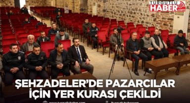 Şehzadeler’de Pazarcılar İçin Yer Kurası Çekildi
