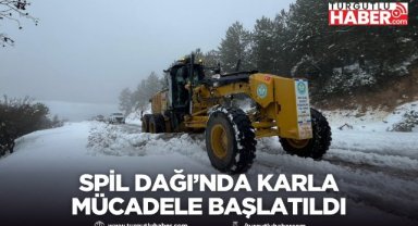 Spil Dağı’nda Karla Mücadele Çalışması Başlatıldı