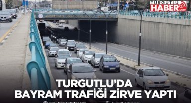 Turgutlu’da Bayram Trafiği Zirve Yaptı