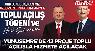 Yunusemre'de 43 Proje Toplu Açılışla Hizmete Açılacak