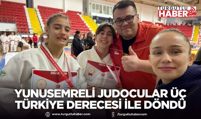 YUNUSEMRELİ JUDOCULAR KARAMAN'DAN ÜÇ TÜRKİYE DERECESİ İLE DÖNDÜ