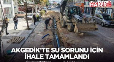 Akgedik’te su sorunu için ihale tamamlandı