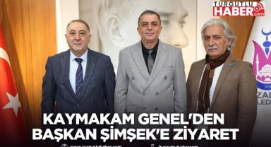Kaymakam Genel'den Başkan Şimşek'e ziyaret