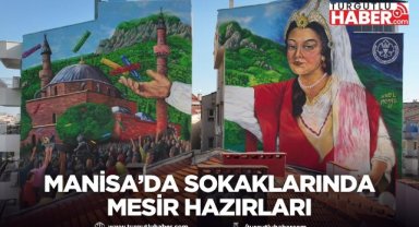Manisa’da sokaklar mural çalışmalarıyla renklendiriliyor