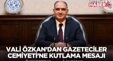 Manisa Valisi Özkan’dan Gazeteciler Cemiyeti’ne Kutlama Mesajı