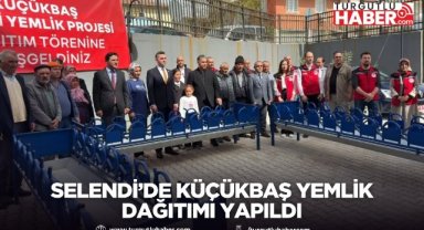 Selendi’de küçükbaş yemlik dağıtımı yapıldı