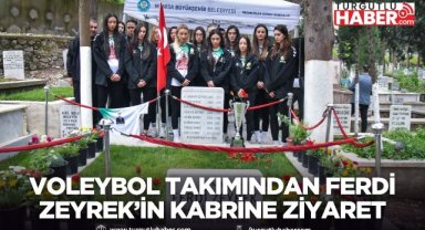 Sultanlar Ligi’ne Yükselen Takımdan Ferdi Zeyrek’in Kabrine Ziyaret