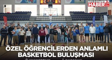 Turgutlu’da özel öğrencilerden anlamlı basketbol buluşması