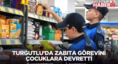 Turgutlu’da zabıta görevini çocuklara devretti
