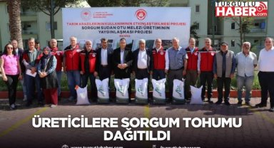 Üreticilere sorgum tohumu dağıtıldı