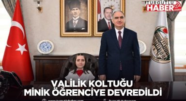 Valilik koltuğu minik öğrenciye devredildi