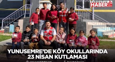 Yunusemre’de köy okullarında 23 Nisan kutlaması