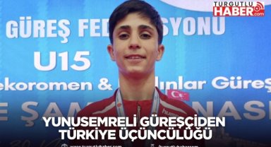 Yunusemreli güreşçiden Türkiye üçüncülüğü