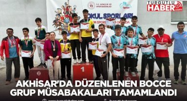 AKHİSAR'DA DÜZENLENEN BOCCE GRUP MÜSABAKALARI TAMAMLANDI