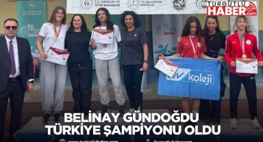 Belinay Gündoğdu Türkiye şampiyonu oldu