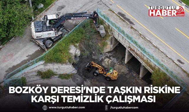 BOZKÖY DERESİ'NDE TAŞKIN RİSKİNE KARŞI TEMİZLİK ÇALIŞMASI BAŞLATILDI