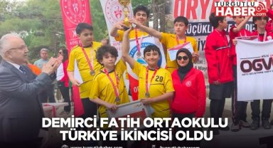 Demirci Fatih Ortaokulu Türkiye ikincisi oldu