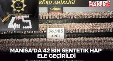 Manisa’da 42 Bin Sentetik Hap Ele Geçirildi